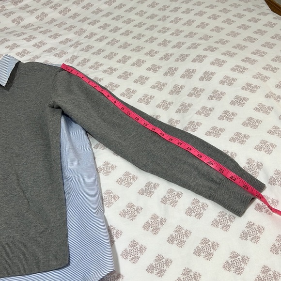 Theory 'Deverlyn' Cashmere/Cotton Layered Look Sweater - Picture 9 of 14